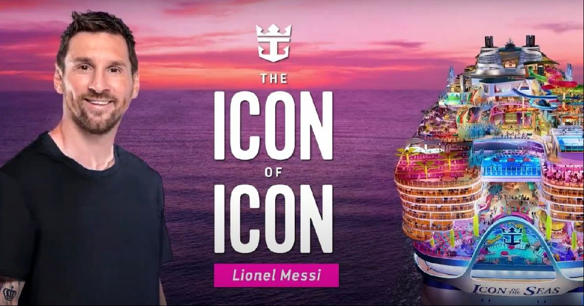 Lionel Messi: O ícone oficial das novas férias da Royal Caribbean
